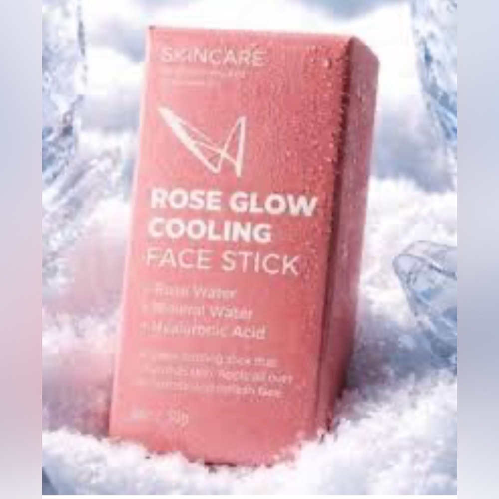 Rose Glow Cooling Face Stick — Pink Soothing Moisturizer